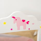 Wooden Kids Dressing Table Set 63cm Wide - Velmora