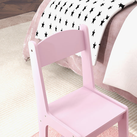 Wooden Kids Dressing Table Set 71cm Wide - Velmora