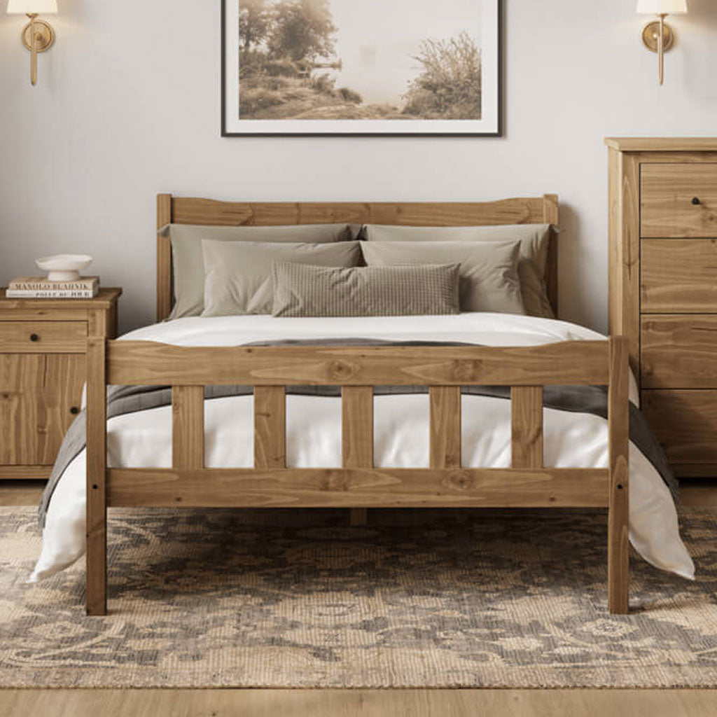 Wooden King Size Bed - Havana