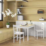 Wooden Kitchen Dining Table 119cm Rectangular for 4 to 6 People - Velmora