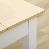 Wooden Kitchen Dining Table 119cm Rectangular for 4 to 6 People - Velmora