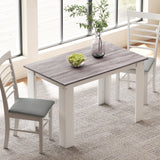 Wooden Kitchen Dining Table Rectangular for 4 to 6 People - Velmora