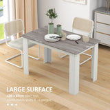 Wooden Kitchen Dining Table Rectangular for 4 to 6 People - Velmora