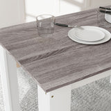 Wooden Kitchen Dining Table Rectangular for 4 to 6 People - Velmora