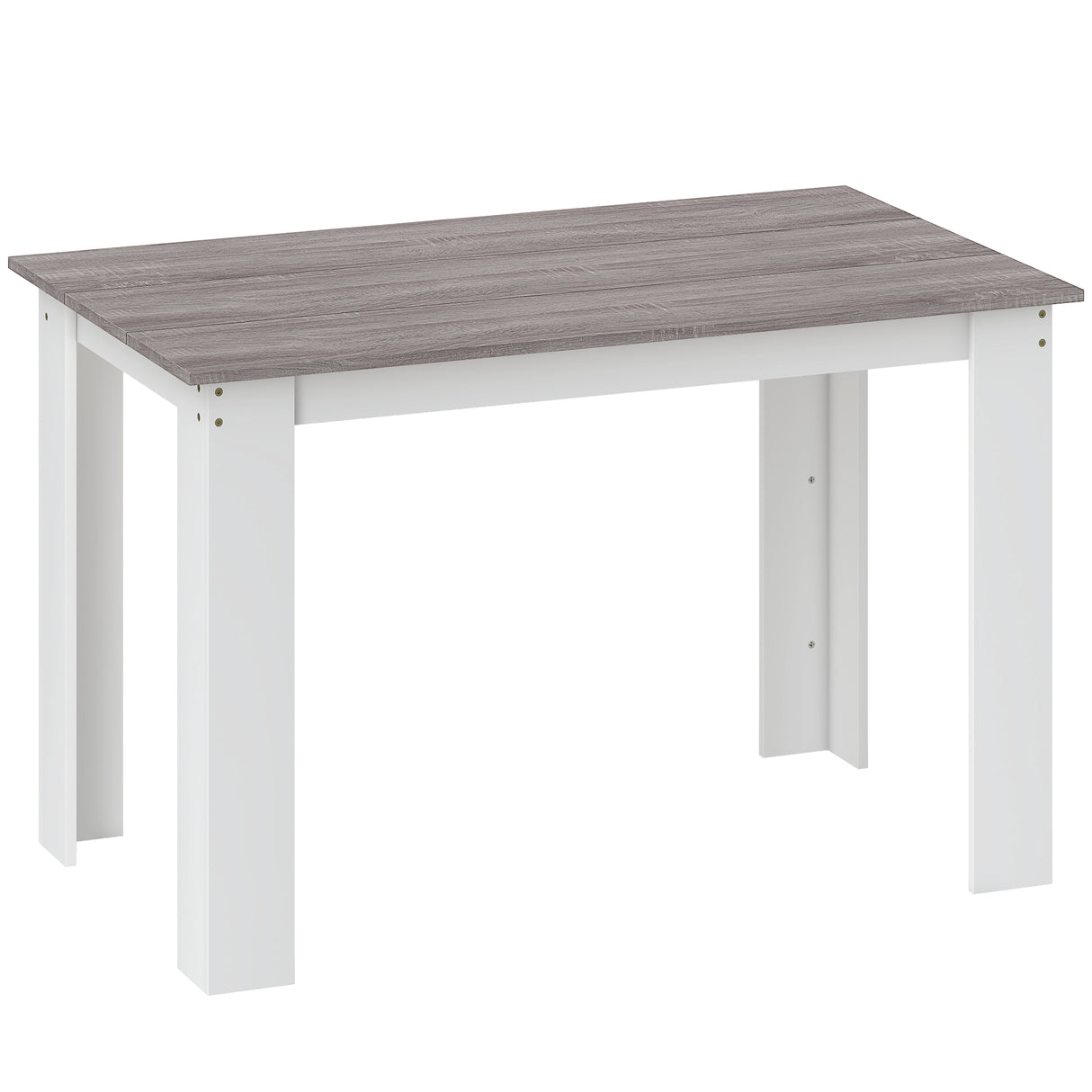 Wooden Kitchen Dining Table Rectangular for 4 to 6 People - Velmora
