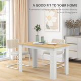Wooden Kitchen Dining Table Rectangular for 4 to 6 People - Velmora