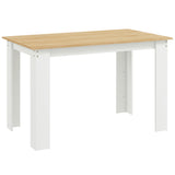 Wooden Kitchen Dining Table Rectangular for 4 to 6 People - Velmora