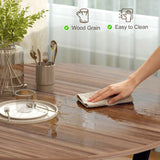 Wooden Kitchen Dining Table Round for 4 People - Velmora