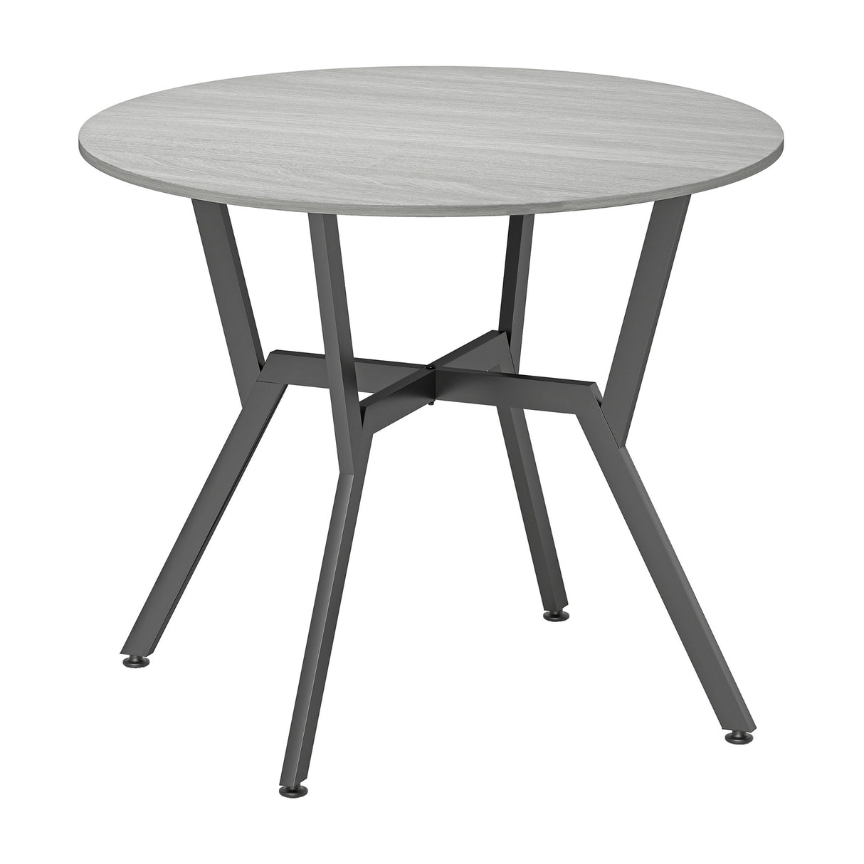 Wooden Kitchen Dining Table Round for 4 People - Velmora