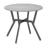Wooden Kitchen Dining Table Round for 4 People - Velmora
