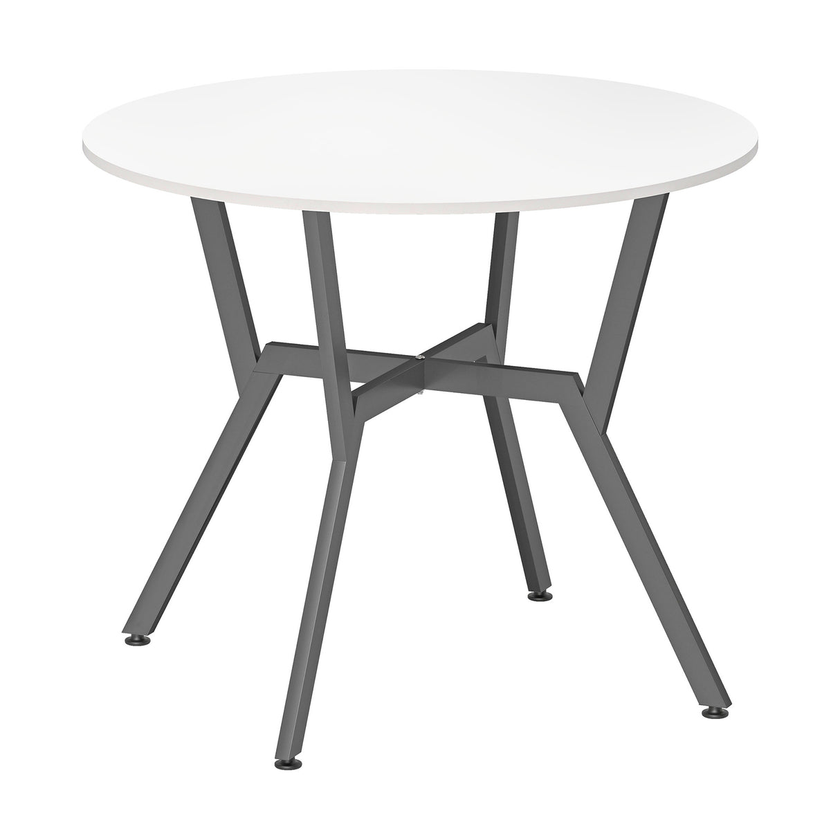 Wooden Kitchen Dining Table Round for 4 People - Velmora