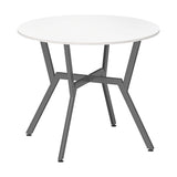 Wooden Kitchen Dining Table Round for 4 People - Velmora