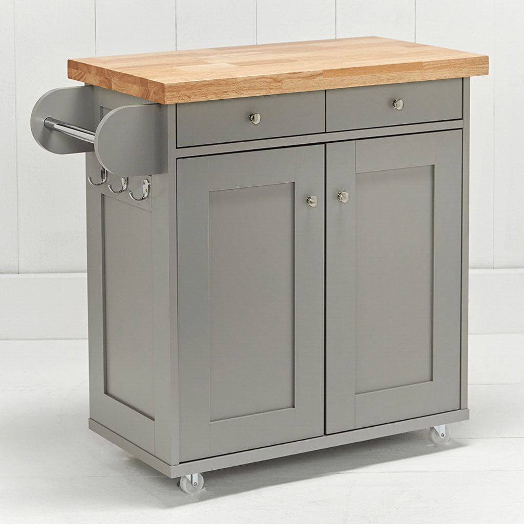Wooden Kitchen Island With 2 Doors And 2 Drawers - Portland