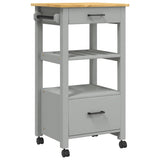 Wooden Kitchen Trolley 48cm Wide With 2 Drawers - Monza