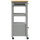 Wooden Kitchen Trolley 48cm Wide With 2 Drawers - Monza