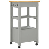 Wooden Kitchen Trolley 48cm Wide With 2 Drawers - Monza