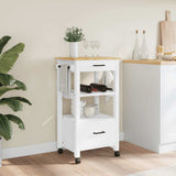 Wooden Kitchen Trolley 48cm Wide With 2 Drawers - Monza