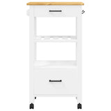 Wooden Kitchen Trolley 48cm Wide With 2 Drawers - Monza