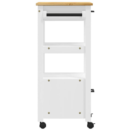 Wooden Kitchen Trolley 48cm Wide With 2 Drawers - Monza
