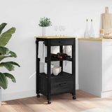 Wooden Kitchen Trolley 48cm Wide With 2 Drawers - Monza