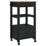 Wooden Kitchen Trolley 48cm Wide With 2 Drawers - Monza