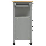 Wooden Kitchen Trolley 84cm Wide With 1 Door And 4 Drawers - Monza