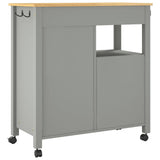 Wooden Kitchen Trolley 84cm Wide With 1 Door And 4 Drawers - Monza