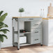 Wooden Kitchen Trolley 84cm Wide With 4 Drawers - Monza