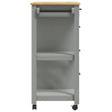 Wooden Kitchen Trolley 84cm Wide With 4 Drawers - Monza