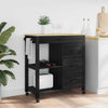 Wooden Kitchen Trolley 84cm Wide With 4 Drawers - Monza