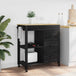 Wooden Kitchen Trolley 84cm Wide With 4 Drawers - Monza