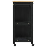 Wooden Kitchen Trolley 84cm Wide With 4 Drawers - Monza