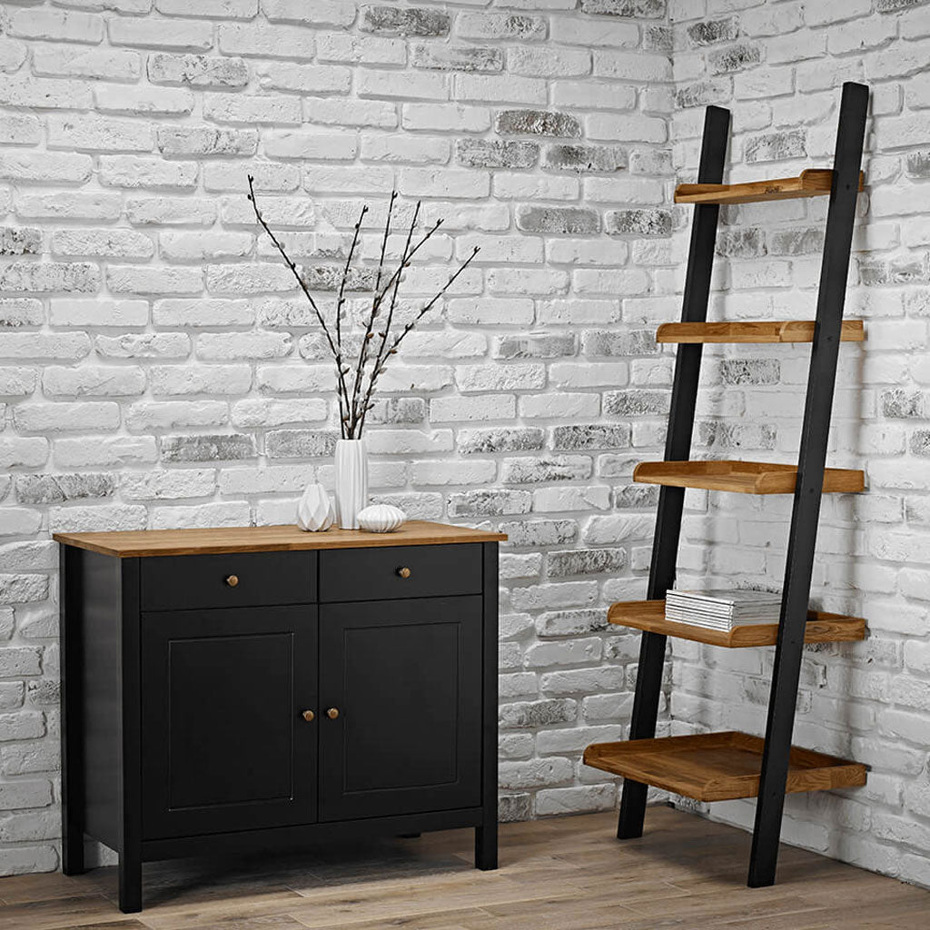 Wooden Ladder Shelving Unit - Copenhagen