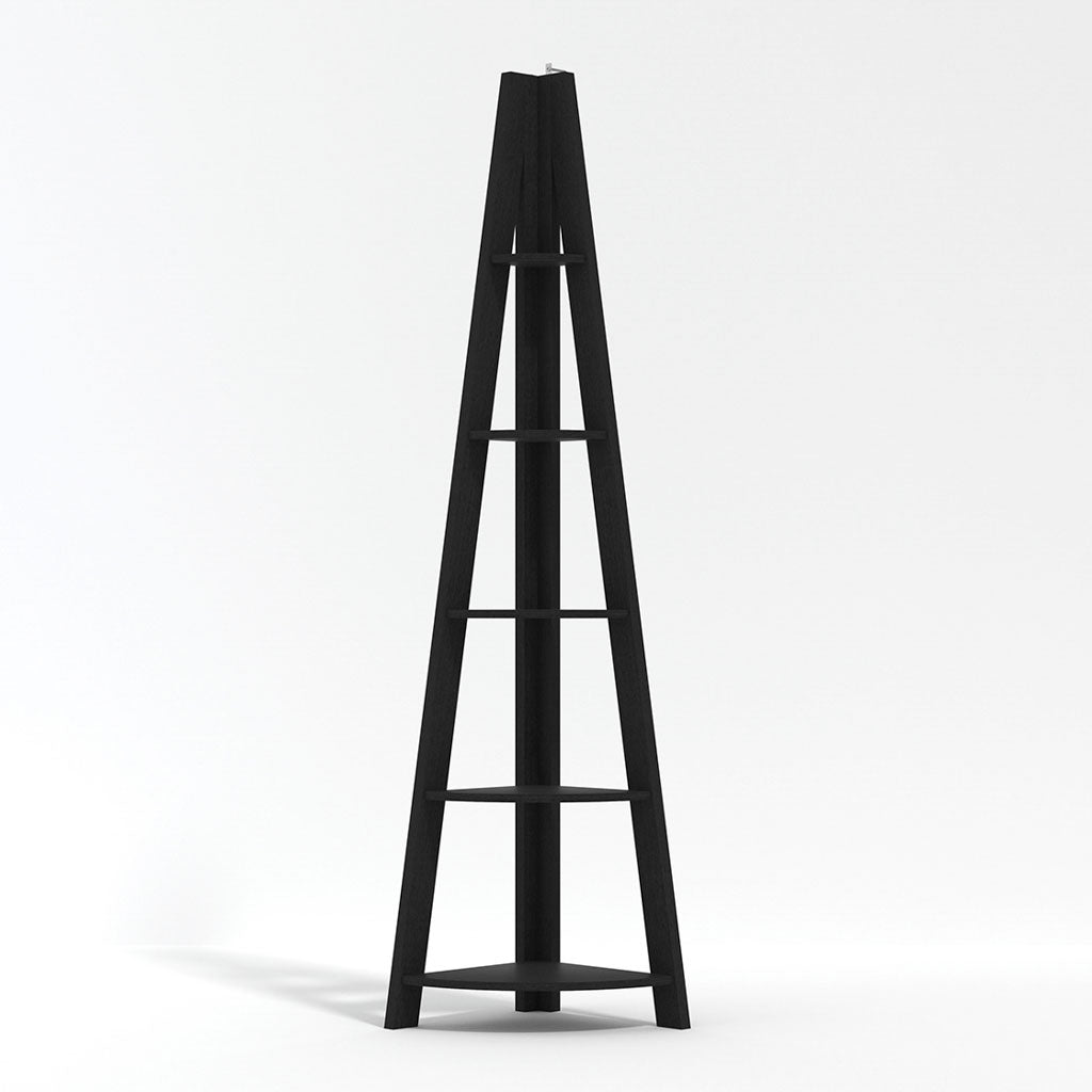 Wooden Ladder Shelving Unit Corner - Tiva
