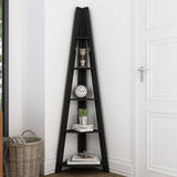 Wooden Ladder Shelving Unit Corner - Tiva