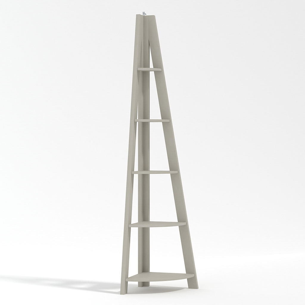 Wooden Ladder Shelving Unit Corner - Tiva