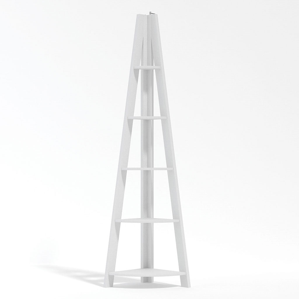 Wooden Ladder Shelving Unit Corner - Tiva