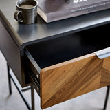 Wooden Lamp Table With 1 Drawer - Alvin