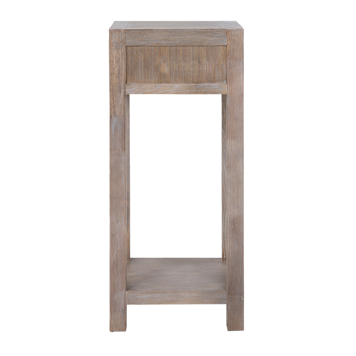 Wooden Lamp Table 35cm Wide With 1 Drawer - Haldon