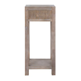Wooden Lamp Table 35cm Wide With 1 Drawer - Haldon