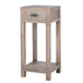 Wooden Lamp Table 35cm Wide With 1 Drawer - Haldon