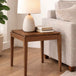 Wooden Lamp Table 50cm Wide Square - Peony