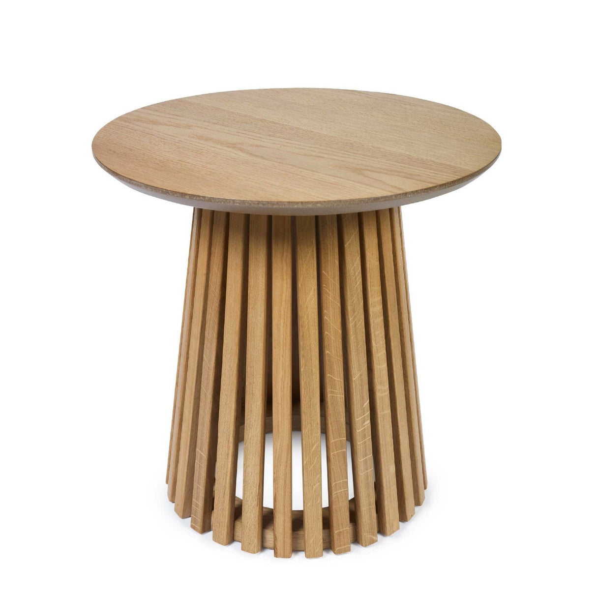 Wooden Lamp Table Round - Ollie