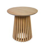 Wooden Lamp Table Round - Ollie