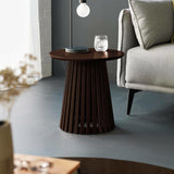 Wooden Lamp Table Round - Ollie
