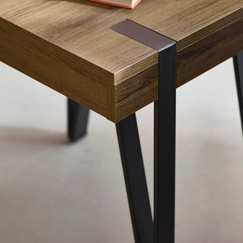 Wooden Lamp Table Square - Troy