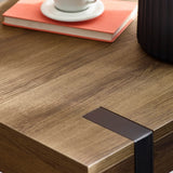 Wooden Lamp Table Square - Troy