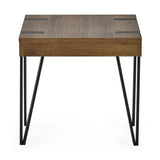 Wooden Lamp Table Square - Troy