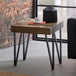 Wooden Lamp Table Square - Troy