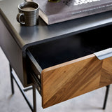 Wooden Lamp Table With 1 Drawer - Alvin